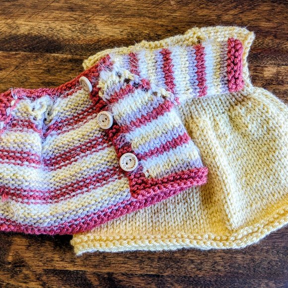 Meet Nelly Mouse handmade tricot stuffed animal baby shower -birthday gift 15 in - Picture 13 of 14